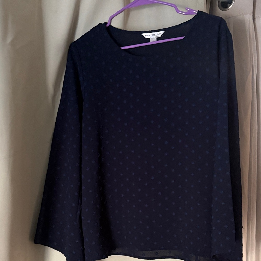 Counterparts Navy Blue Women's Blouse
